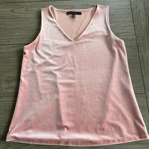 White House Black Market Light Pink V-Neck Tank Top